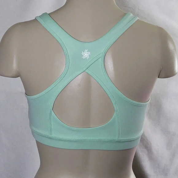 Tek Gear Wire Free High Impact Sport Sports Bra SMALL Mint Green - Picture 2 of 5